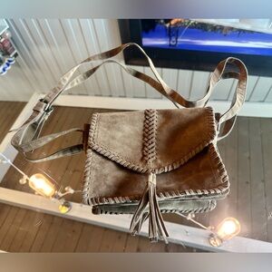 Moa Paris Faux Suede Crossbody